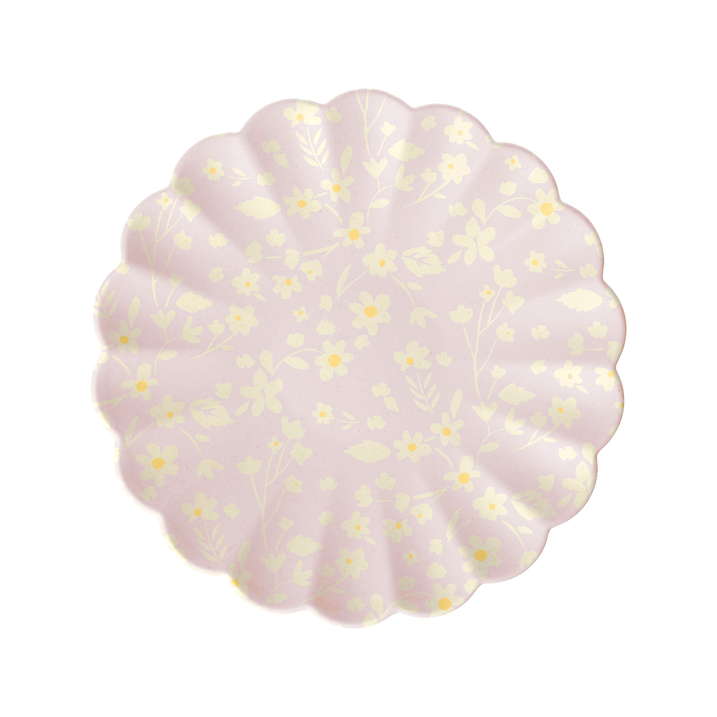 White Beaded Scalloped Dessert Decorative Plates, Set of 4 - Image 4