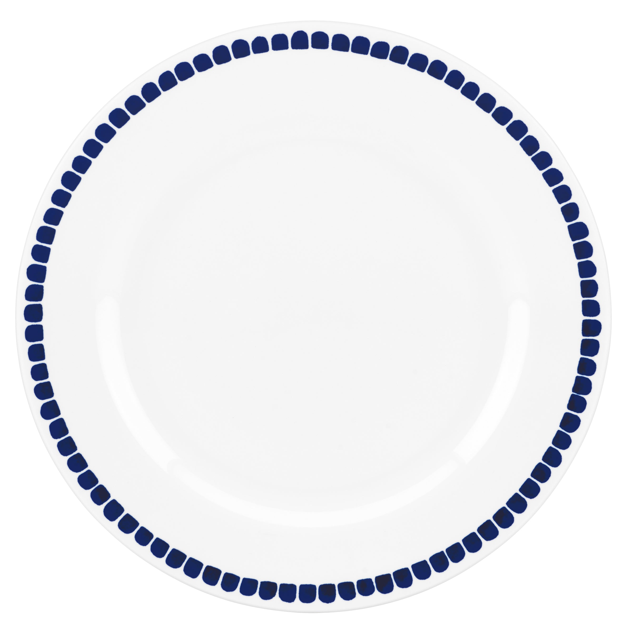 Blue Horizontal Stripe Dinner Plate