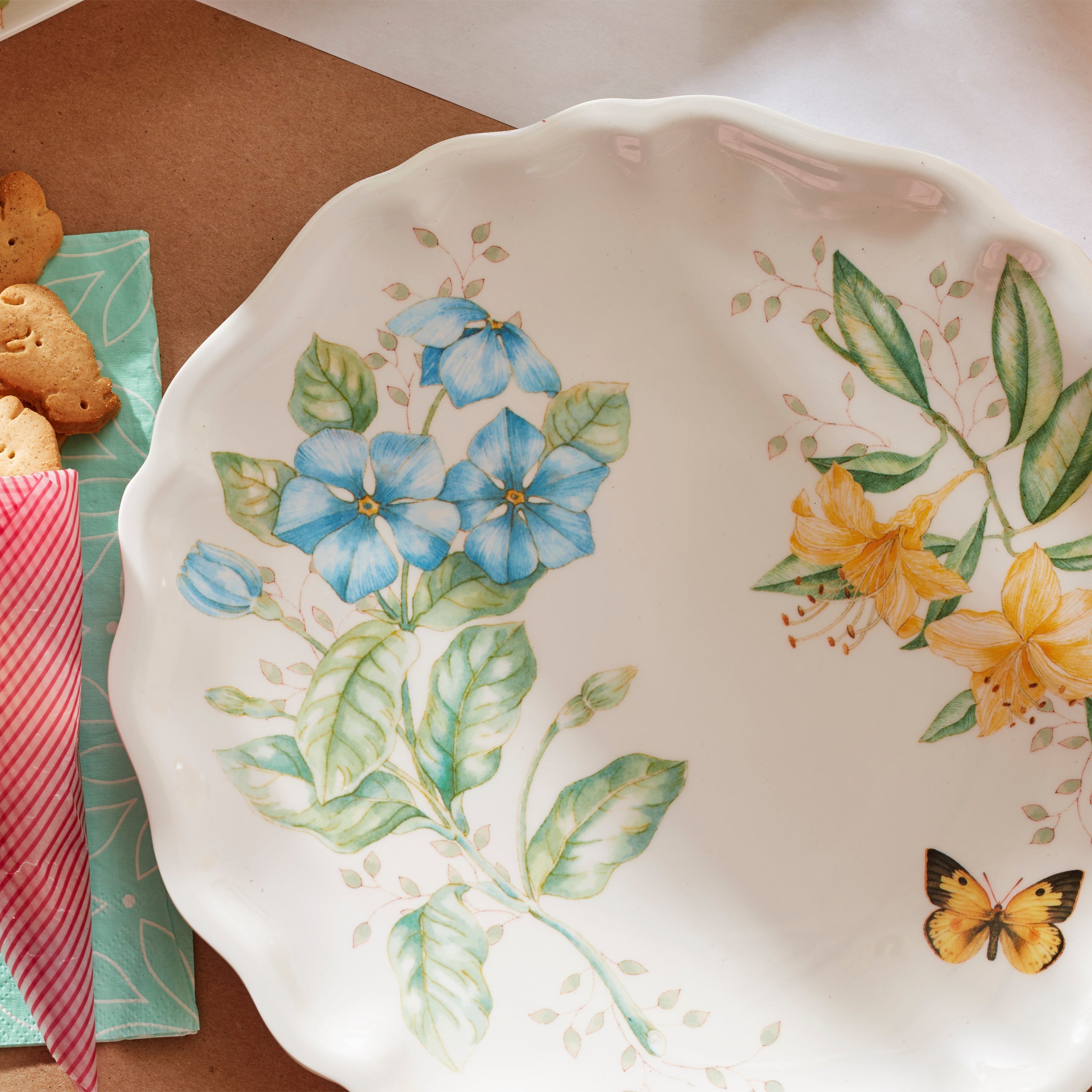 Garden Butterfly Melamine Dinner Plates, Set of 4 - Image 6