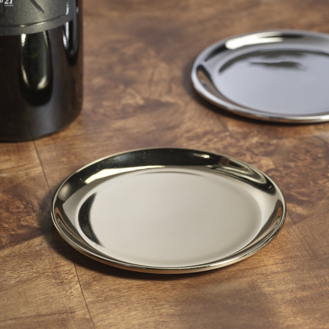 Stainless Steel Wine Bottle Coasters - Set of 4 - Image 2