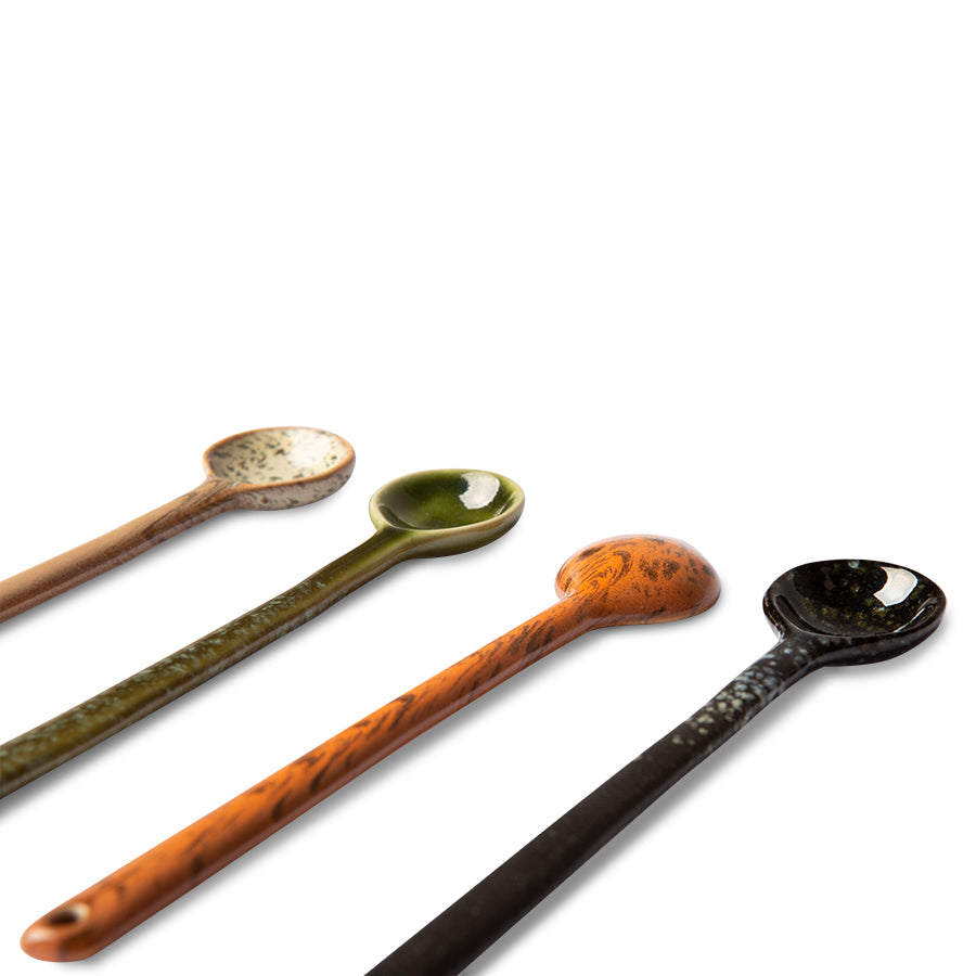 Long Stoneware Spoons - Set of 4 - Image 2