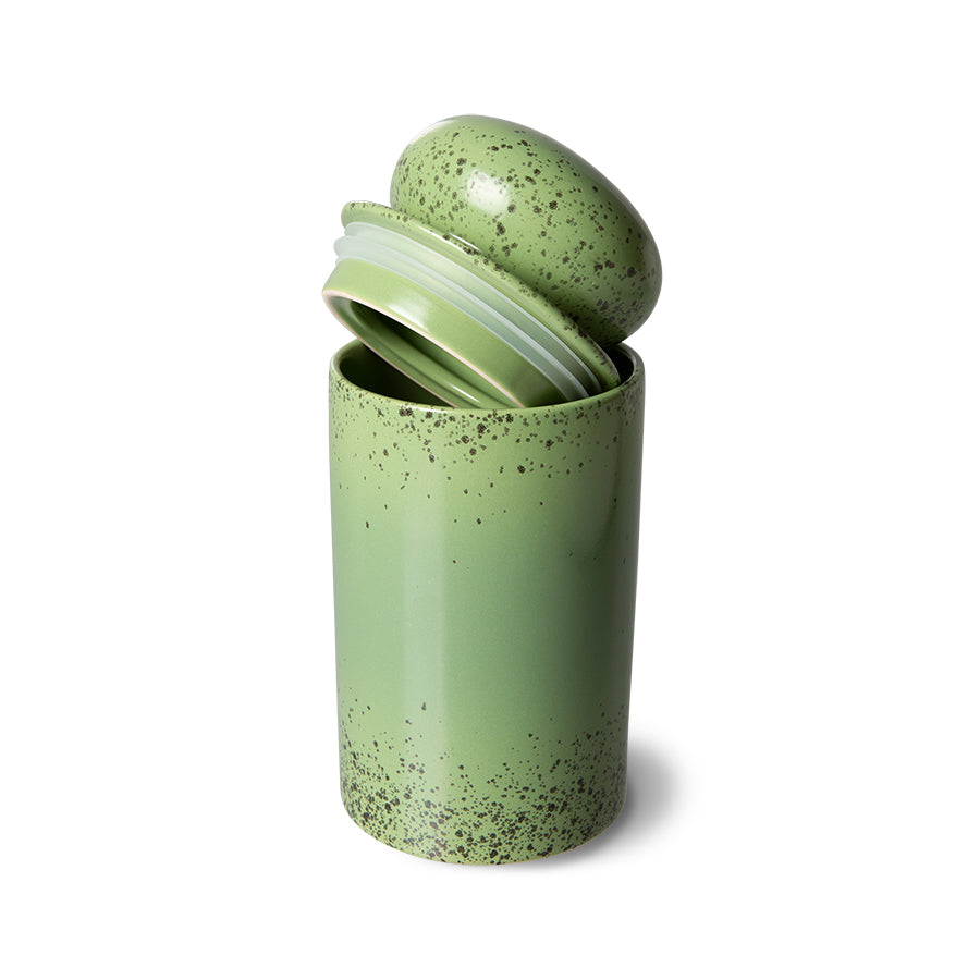 Colorful Stoneware Storage Jar - Image 2